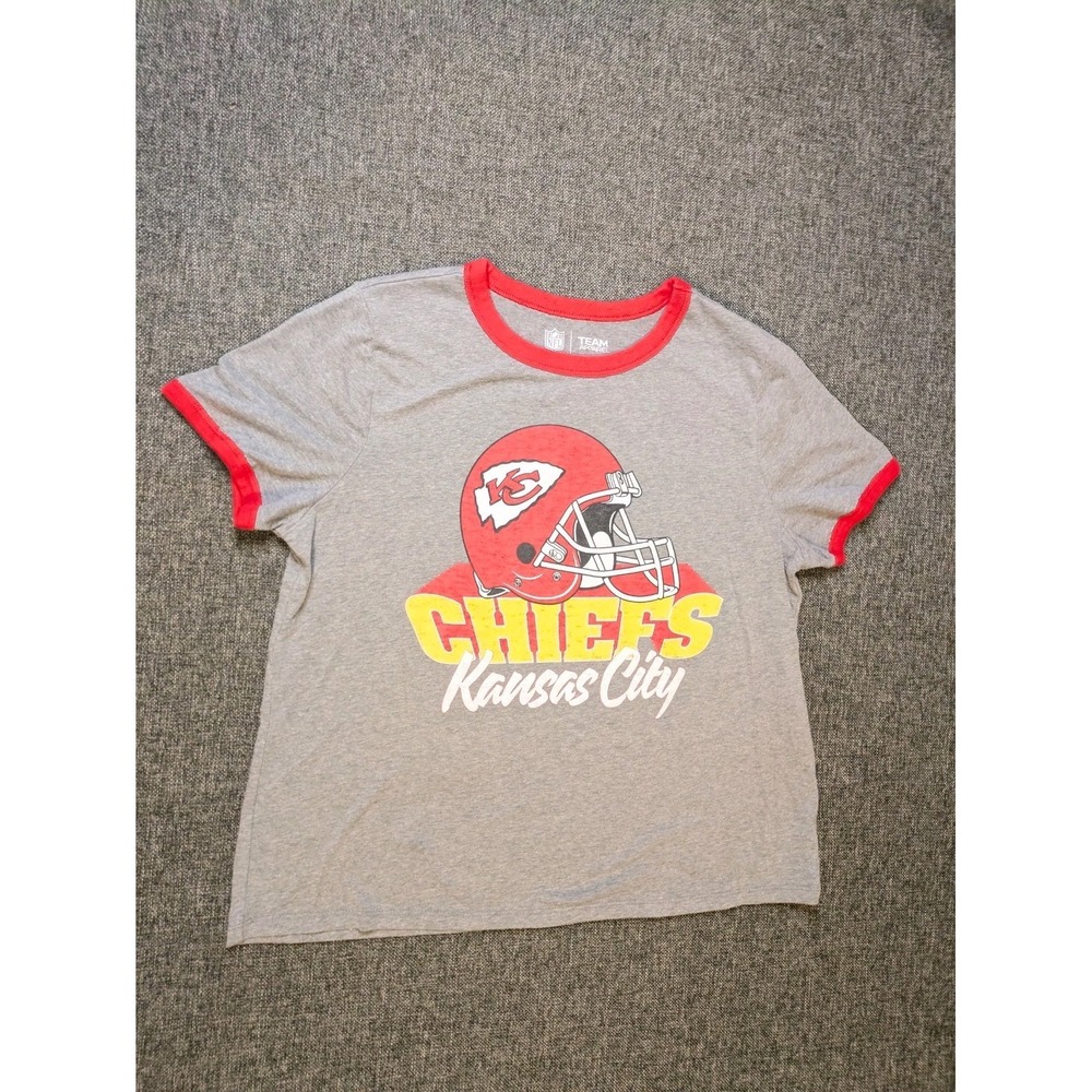 Kansas City Chiefs NFL Graphic T Shirt Team Apparel Women's Large Sports Tee